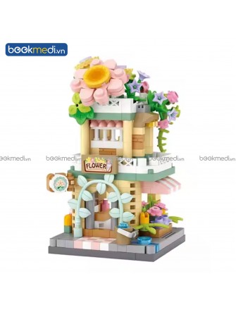 Đồ Chơi Lắp Ráp Mô Hình Tiệm Hoa (Flower Shop Street Mini) Hãng Loz